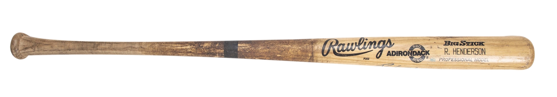 1988 Rickey Henderson Game Used & Signed Rawlings 454B Model Bat From The Willie Randolph Collection (PSA/DNA GU 8.5 & Randolph LOA)